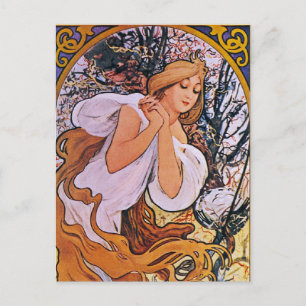 Postal Alfons Mucha por cuatro razones