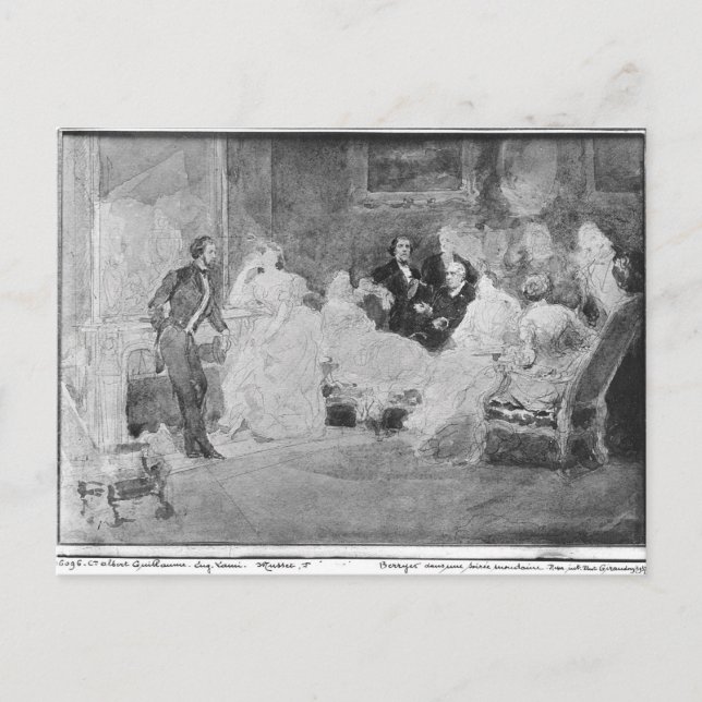 Postal Alfred de Musset Eugene Delacroix (Anverso)