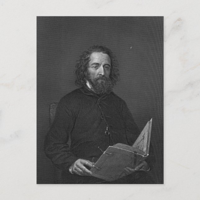 Postal Alfred, Lord Tennyson (Anverso)