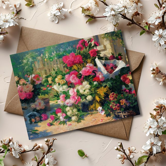 Postal Alfred Petit Flower Baskets y Flores en... (Subido por el creador)