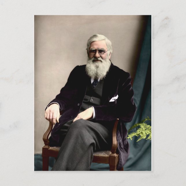 Postal Alfred Russel Wallace c1895 (Anverso)