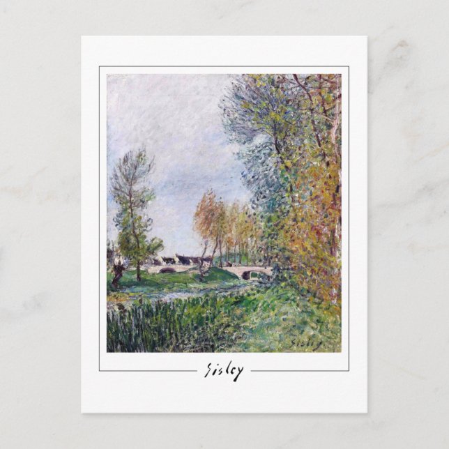 Postal Alfred Sisley #179 - Postcard Bella Artes (Anverso)