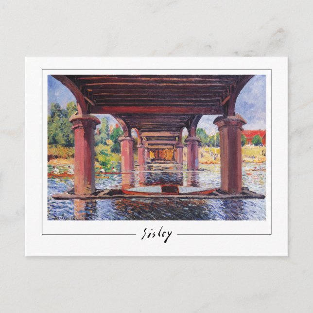 Postal Alfred Sisley #83 - Postcard Bella Artes (Anverso)