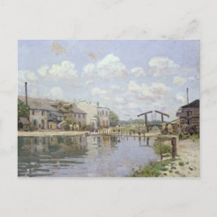 Postal Alfred Sisley Canal Saint-Martin, París