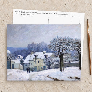 Postal Alfred Sisley - Colocar a Chenil en Marly, efecto 
