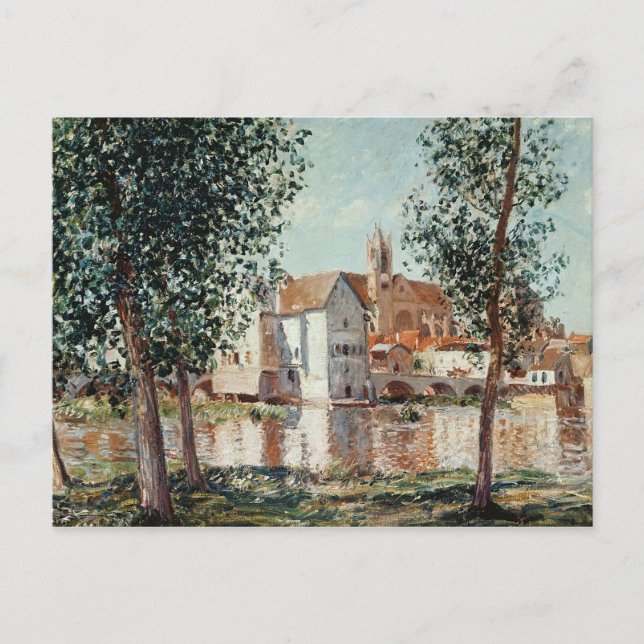Postal Alfred Sisley | El amor en Moret (Anverso)