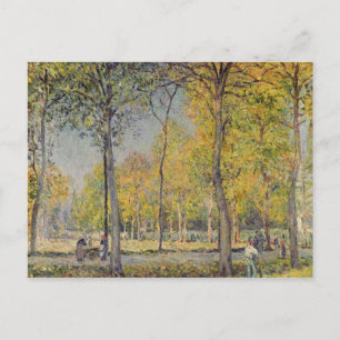 Postal Alfred Sisley el el Bois de Boulogne
