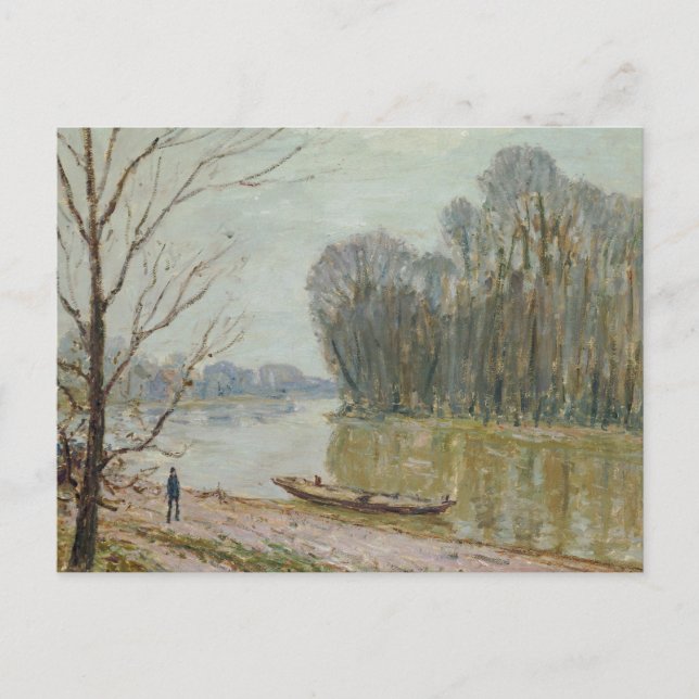 Postal Alfred Sisley - El Loira (Anverso)