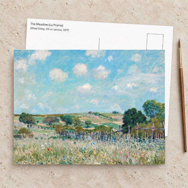 Postal Alfred Sisley - El Prado (Subido por el creador)
