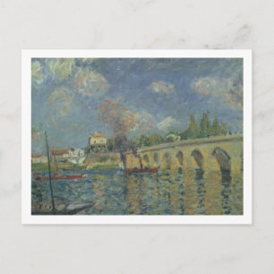 Postal Alfred Sisley   El puente