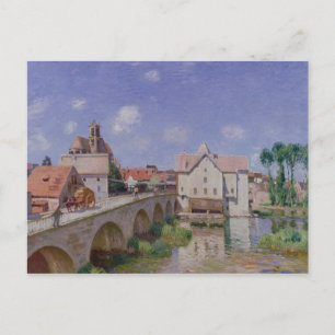 Postal Alfred Sisley   El puente de Moret