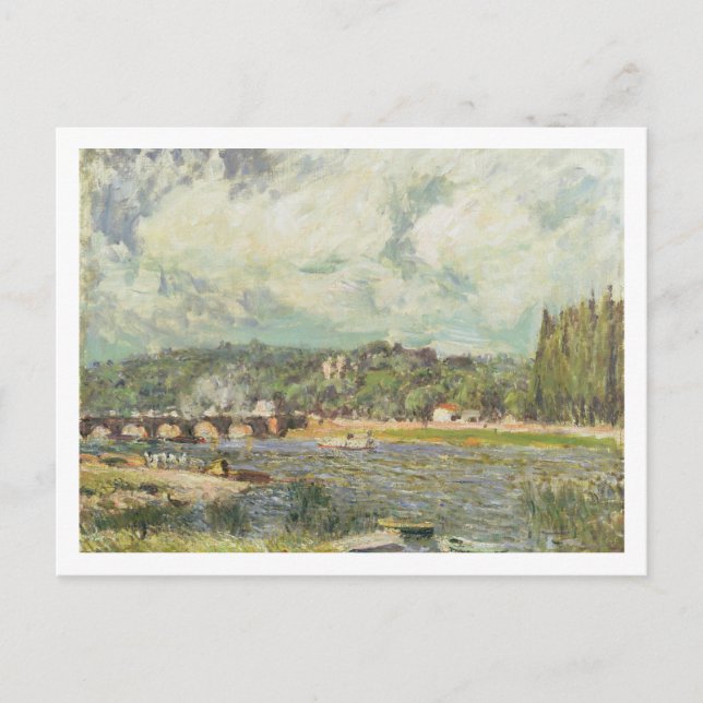 Postal Alfred Sisley | El puente de Sevres (Anverso)