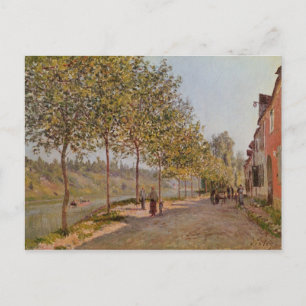 Postal Alfred Sisley Junio por la mañana en Saint-Mamme