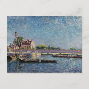 Postal Alfred Sisley la cerradura de San Mamés