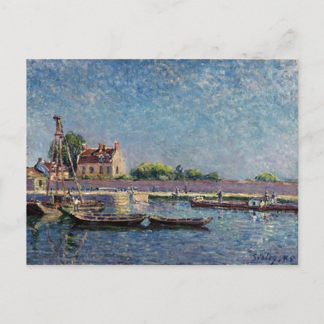 Postal Alfred Sisley la cerradura de San Mamés (Anverso)