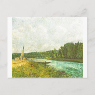 Postal Alfred Sisley - muere el der Oise 1878-1880 de