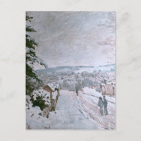 ALFRED SISLEY - NIEVE EN LOUVECIENNES