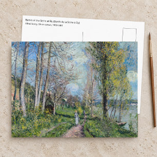 Postal Alfred Sisley - Orillas del Sena en By