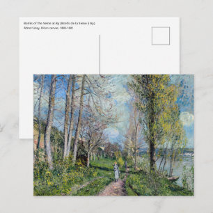 Postal Alfred Sisley - Orillas del Sena en By