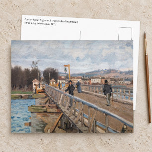 Postal Alfred Sisley - Pasarela de Argenteuil