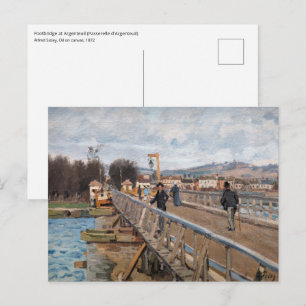 Postal Alfred Sisley - Pasarela en Argenteuil