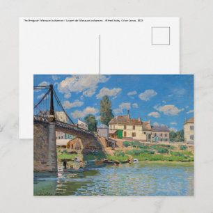 Postal Alfred Sisley - Puente de Villeneuve-la-Garenne