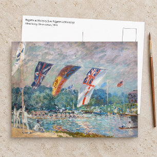 Postal Alfred Sisley - Regata en Molesey