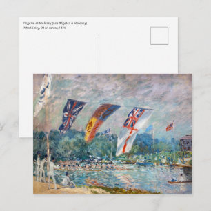 Postal Alfred Sisley - Regata en Molesey