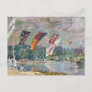 Postal Alfred Sisley   Regatta en Molesey