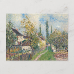 Postal Alfred Sisley - Un sendero en Les Sablons