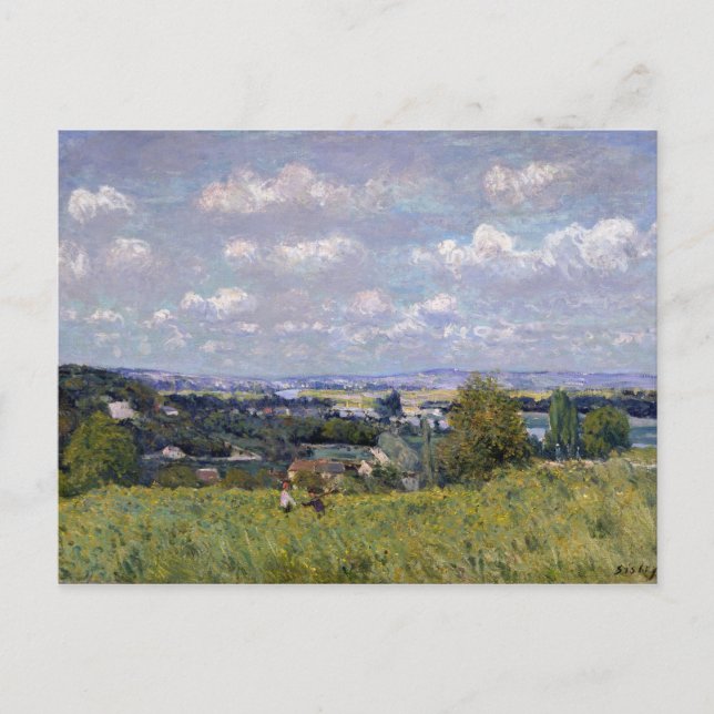 Postal Alfred Sisley | Valle del Sena en St-Cloud (Anverso)