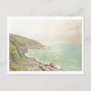 Postal Alfred Sisley - Waliser Küste im Nebel 1887 - Petr