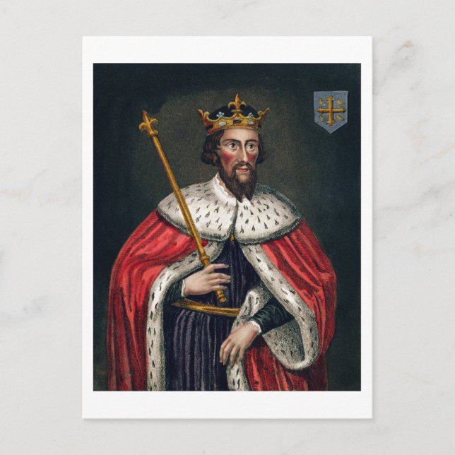 Postal Alfred the Great (849-99), después de un cuadro en (Anverso)