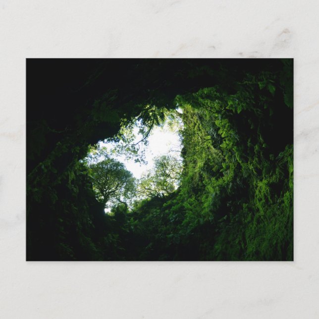 Postal Algar do carvao: Terceira, Azores (Anverso)