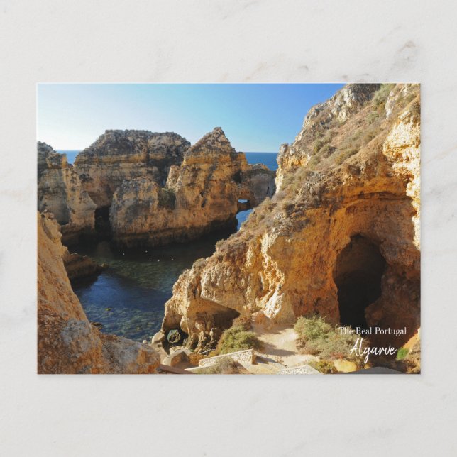 Postal Algarve accidentado, Portugal (Anverso)