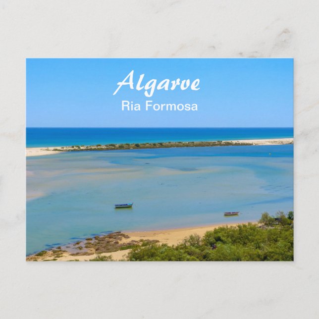 Postal Algarve Ria Formosa Seascape en Portugal (Anverso)