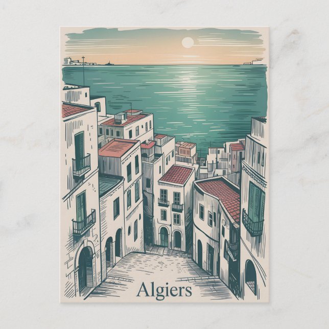 Postal Algiers vintage (Anverso)