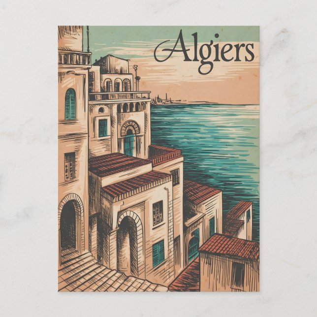 Postal Algiers Vintage (Anverso)