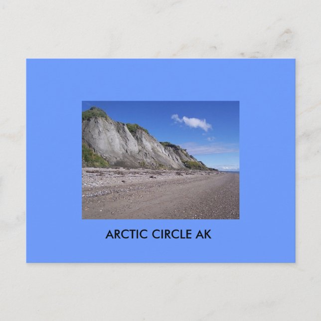 Postal algo de farol, ARCTIC CIRCLE AK (Anverso)