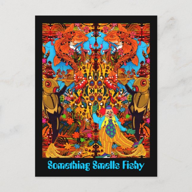 Postal Algo huele Fisher (Anverso)