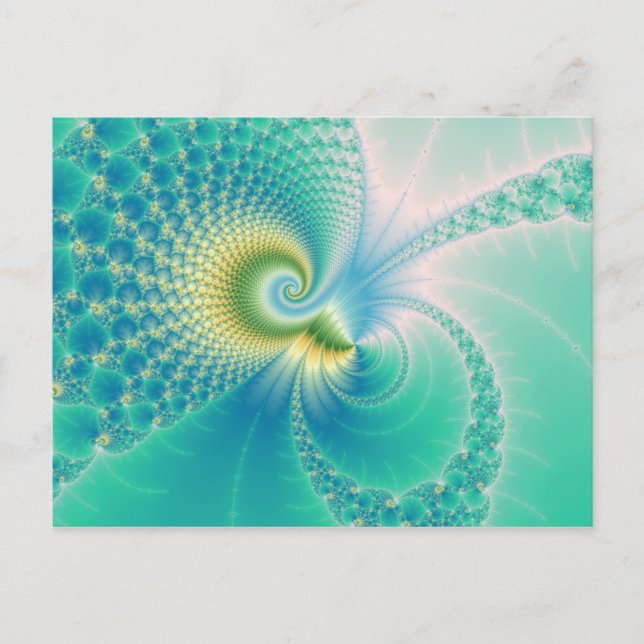 Postal Algo sospechoso - Arte fractal (Anverso)