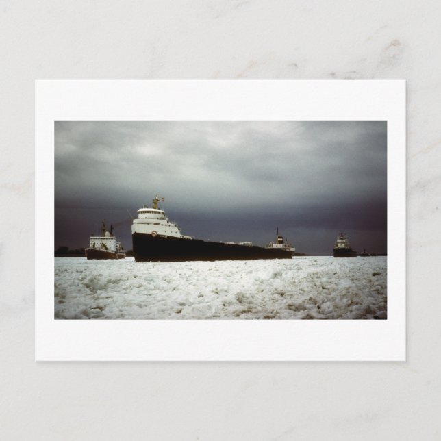 Postal Algocen en el río St. Clair (Anverso)