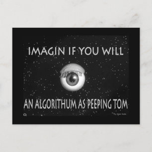 Postal Algoritmo como Poster Personalizado de Peeping Tom