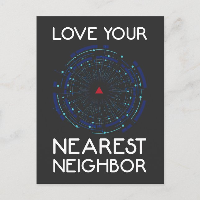 Postal Algoritmo de vecino más cercano de Machine Learnin (Anverso)