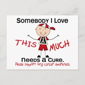 Postal Alguien a quien amo - Cáncer de pulmón (niño)