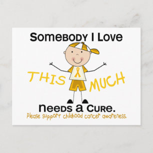 Postal Alguien a quien amo - Cáncer infantil (niño)