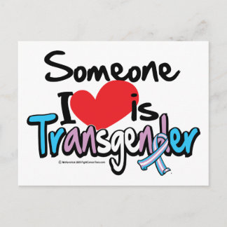 Postal Alguien a quien amo es transgénero