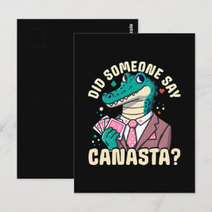 Postal Alguien dijo Canasta