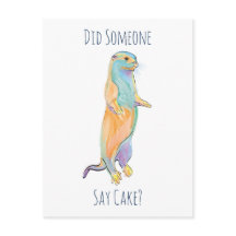 ¿Alguien Dijo Pastel? Otter Postcard