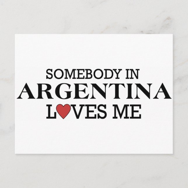 Postal Alguien En Argentina (Anverso)